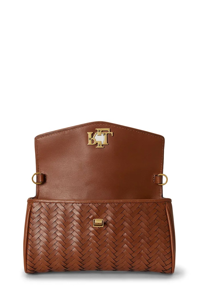 Lauren Ralph Lauren torebka damska skórzana brązowy 432P15658