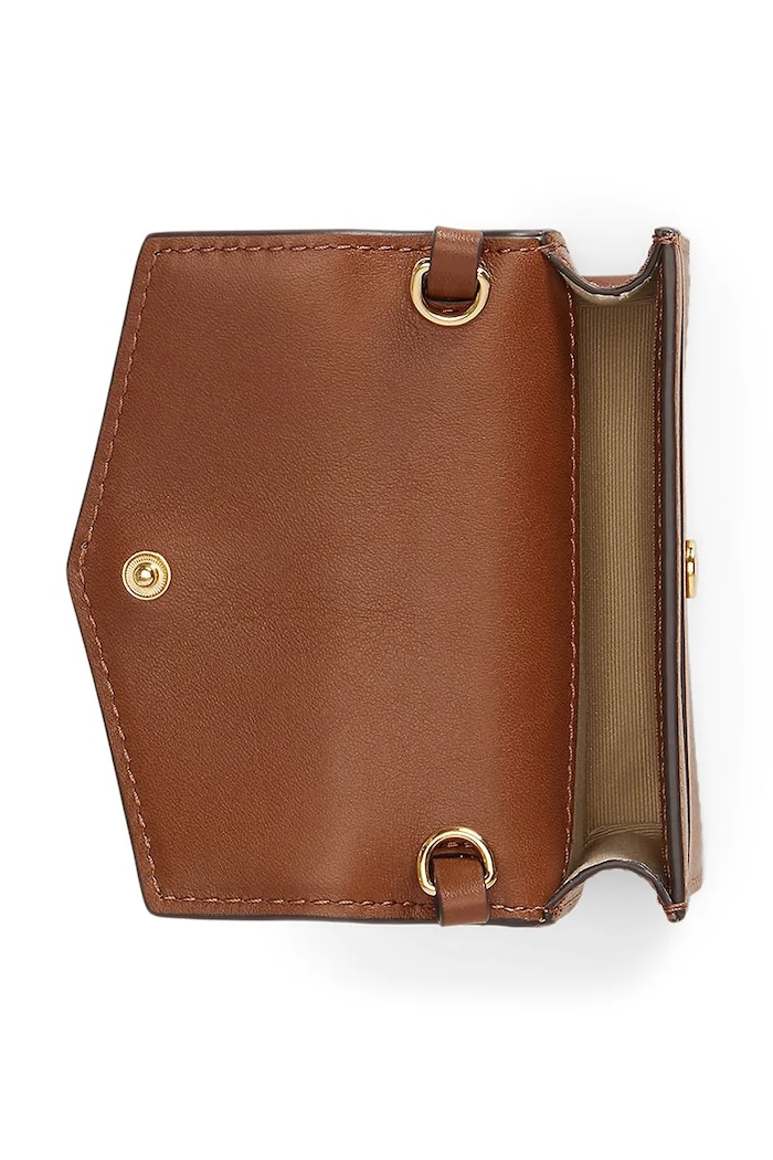 Lauren Ralph Lauren kopertówka damska skórzana brązowy 432P11755