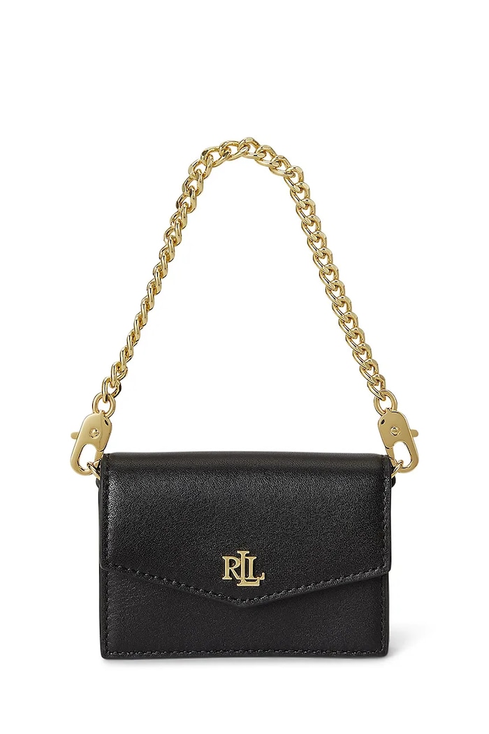 Lauren Ralph Lauren kopertówka damska skórzana czarny 432P11755