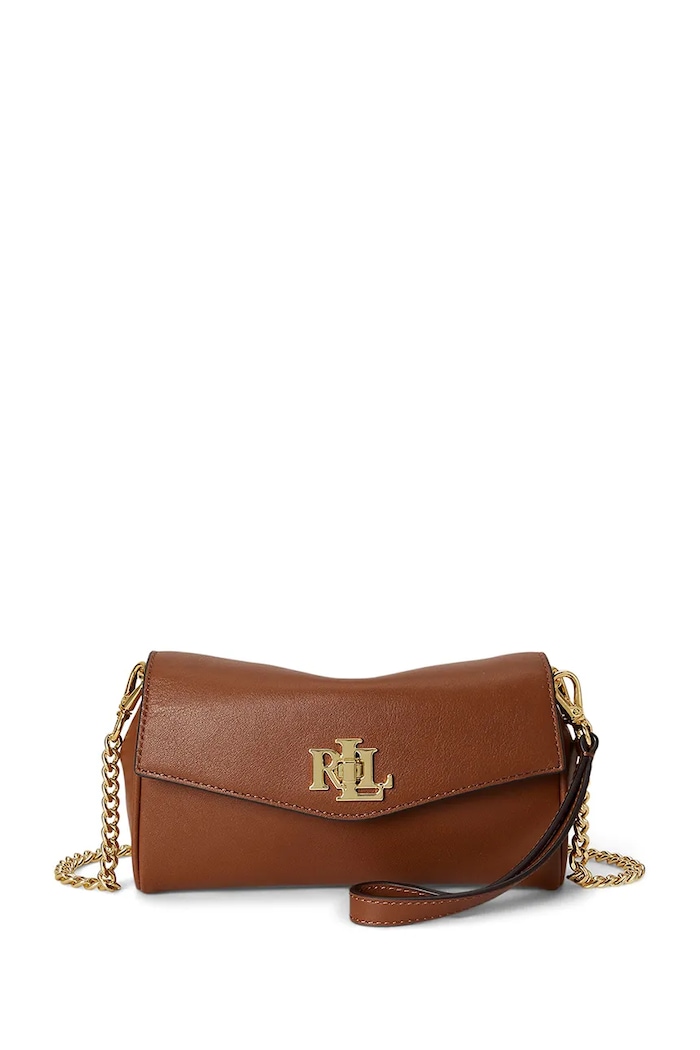 Lauren Ralph Lauren сумка crossbody для женщин кожаная коричневый 432P11743