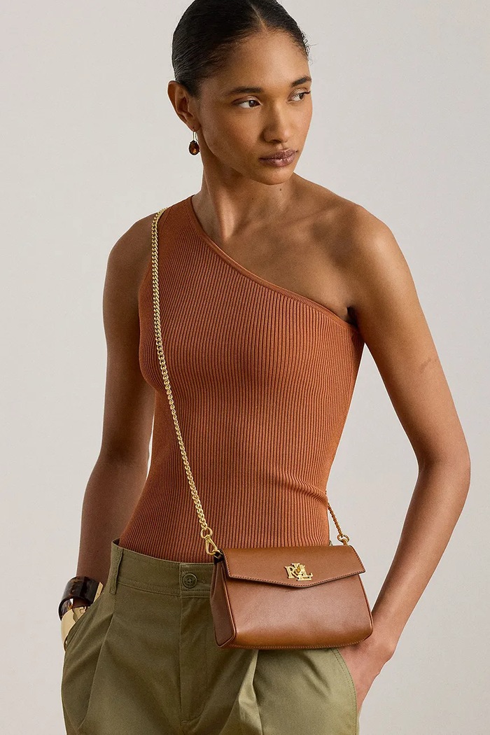 Lauren Ralph Lauren сумка crossbody для женщин кожаная 432P11743