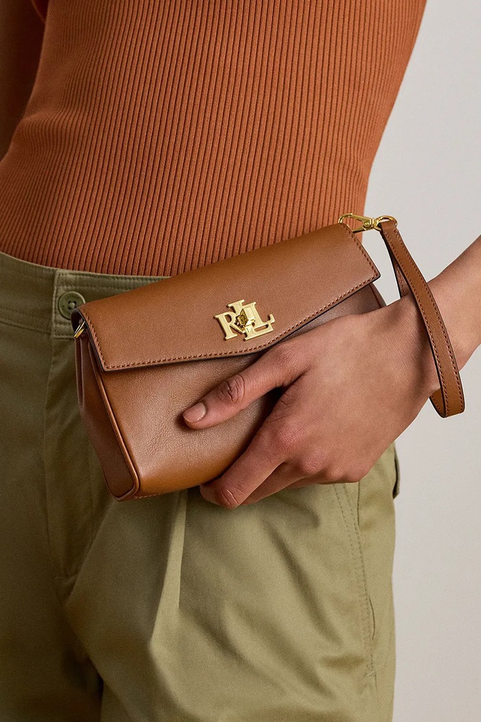 Lauren Ralph Lauren сумка crossbody для женщин кожаная 432P11743