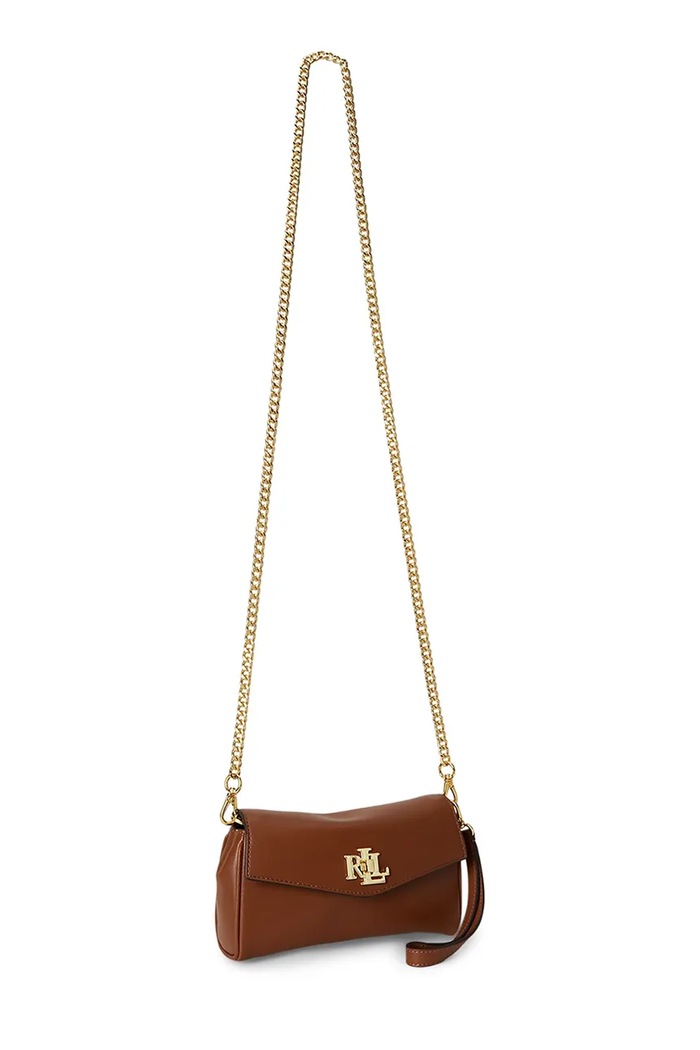 Аксессуары Lauren Ralph Lauren сумка crossbody для женщин кожаная 432P11743 коричневый