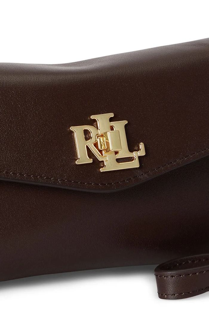 Lauren Ralph Lauren torebka crossbody damska skórzana 432P11743 brązowy