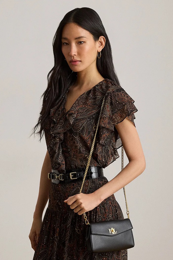 Lauren Ralph Lauren torebka crossbody damska skórzana 432P11743