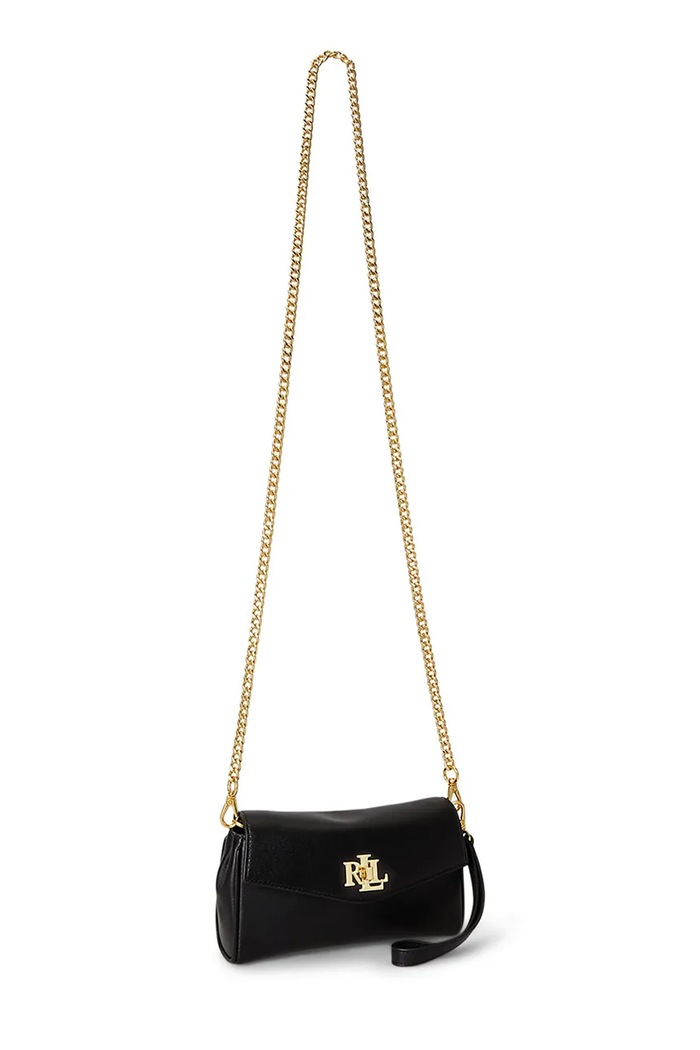 Akcesoria Lauren Ralph Lauren torebka crossbody damska skórzana 432P11743 czarny