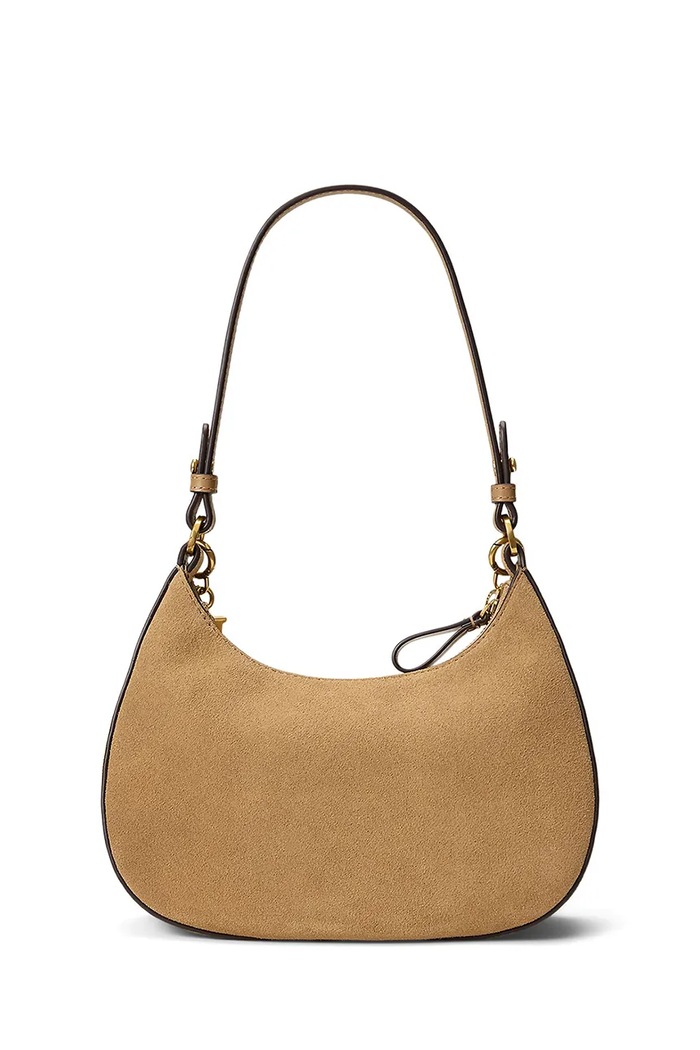 Lauren Ralph Lauren Crossbody kabelka dámska semišová 431P15639 hnedá AW26