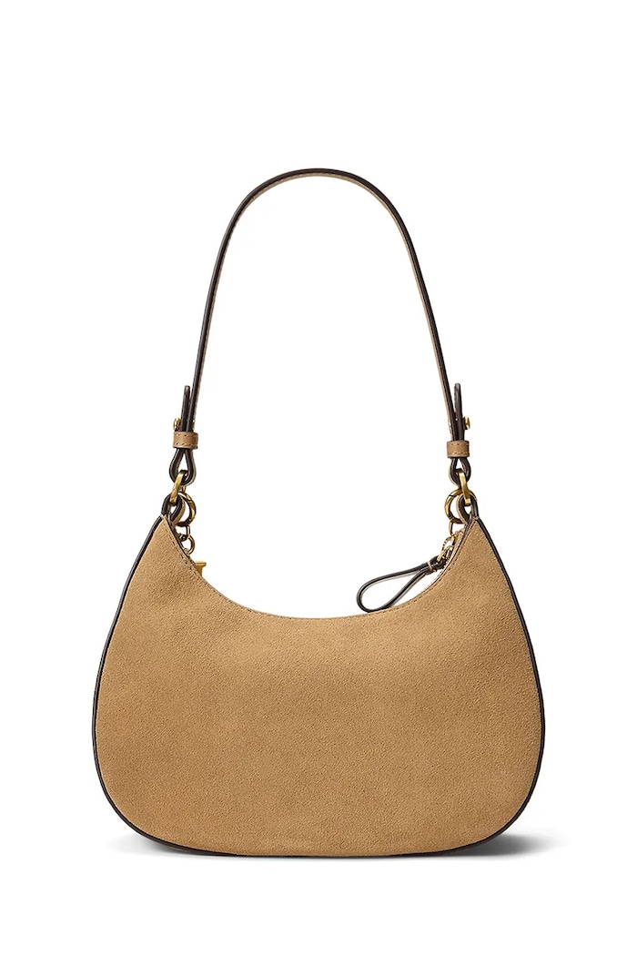 Lauren Ralph Lauren Crossbody kabelka dámska semišová 431P15639 hnedá AW26