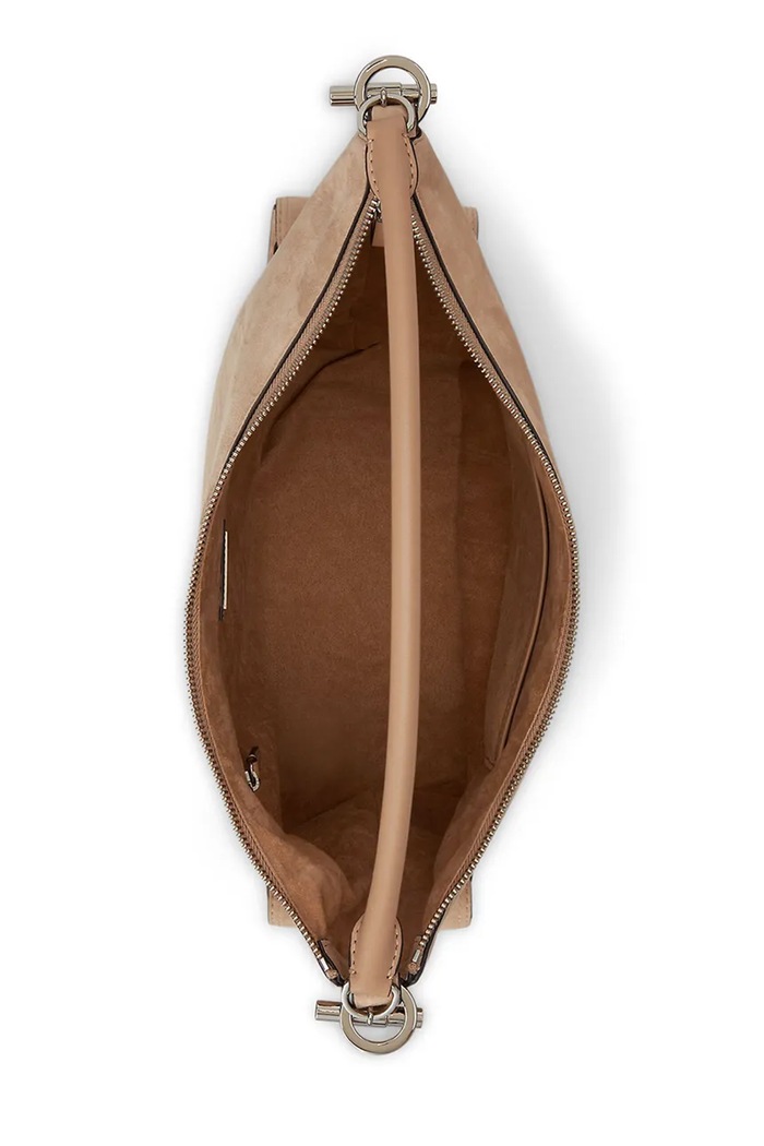 Lauren Ralph Lauren torebka tote damska zamszowa beżowy 431P15636