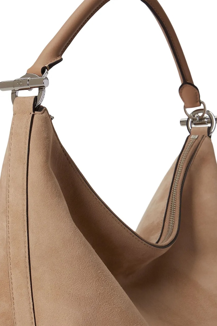 Lauren Ralph Lauren torebka tote damska zamszowa 431P15636 beżowy