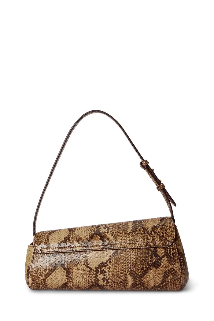 Lauren Ralph Lauren torebka damska skórzana 431P15622 brązowy AW26