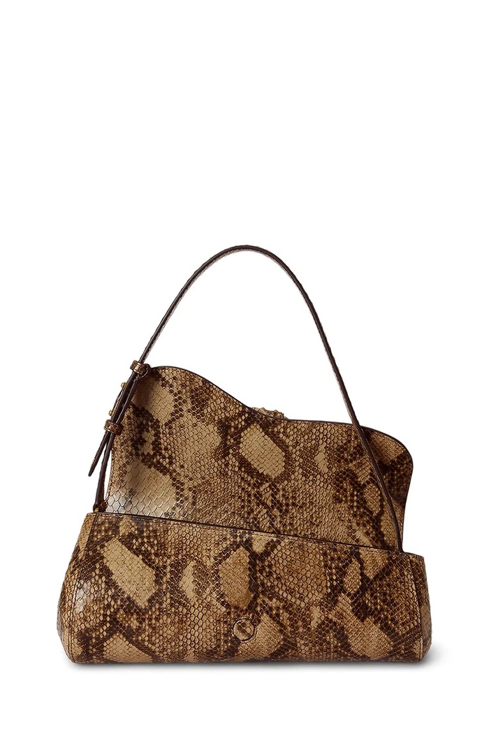 Lauren Ralph Lauren torebka damska skórzana brązowy 431P15622