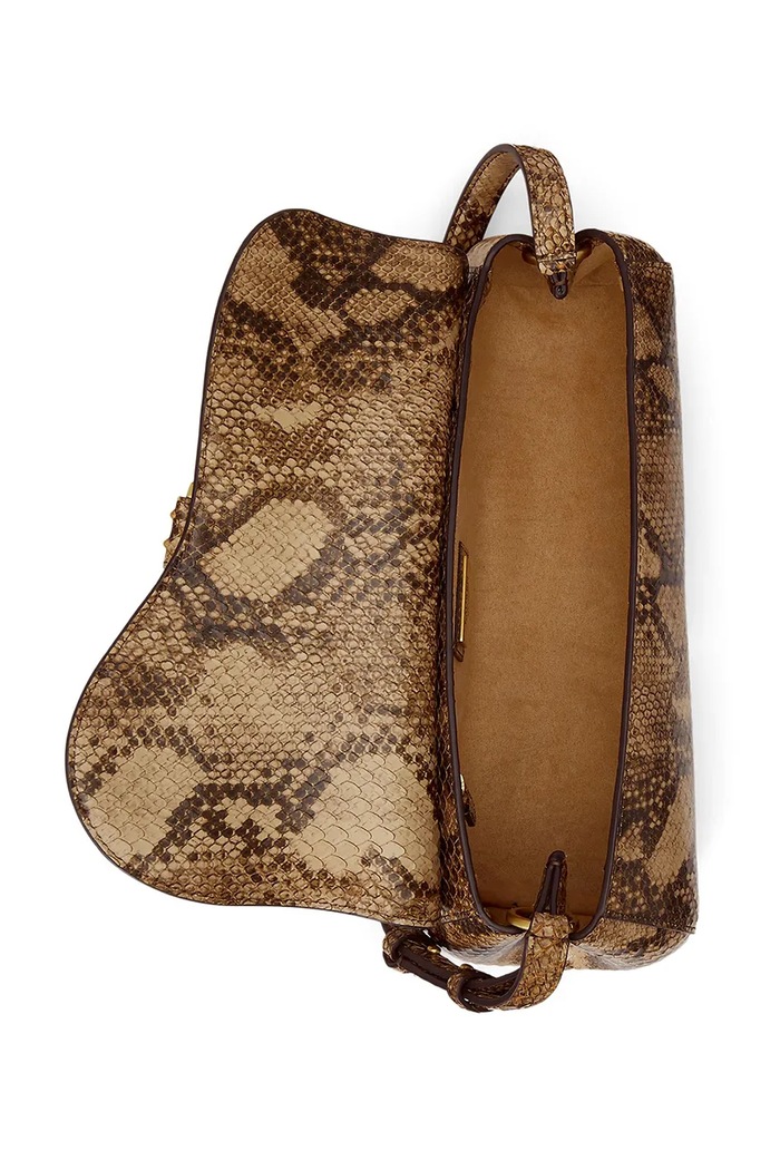 Lauren Ralph Lauren torebka damska skórzana 431P15622 brązowy