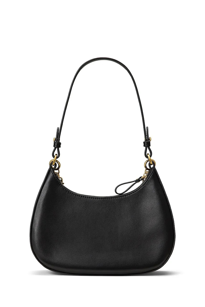 Lauren Ralph Lauren torebka hobo damska skórzana 431P11747 czarny AW26
