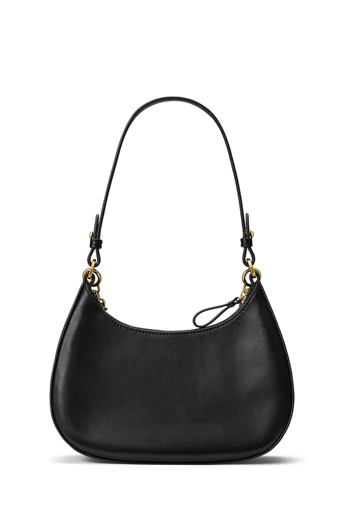 Lauren Ralph Lauren torebka hobo damska skórzana 431P11747 czarny AW26