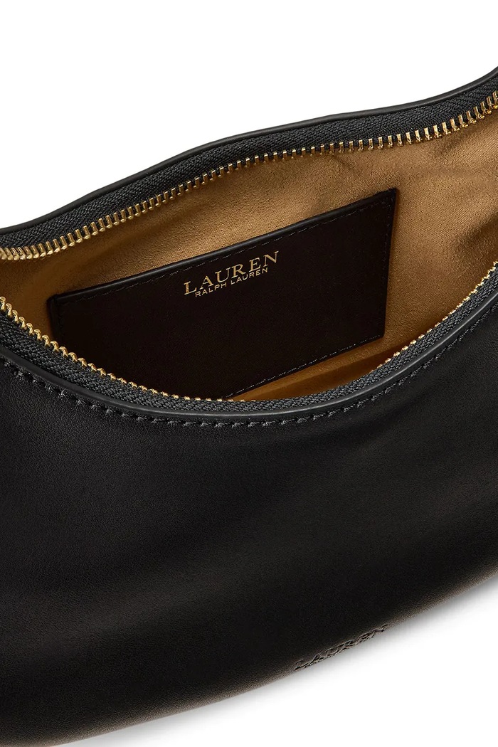 Lauren Ralph Lauren torebka hobo damska skórzana 431P11747 czarny