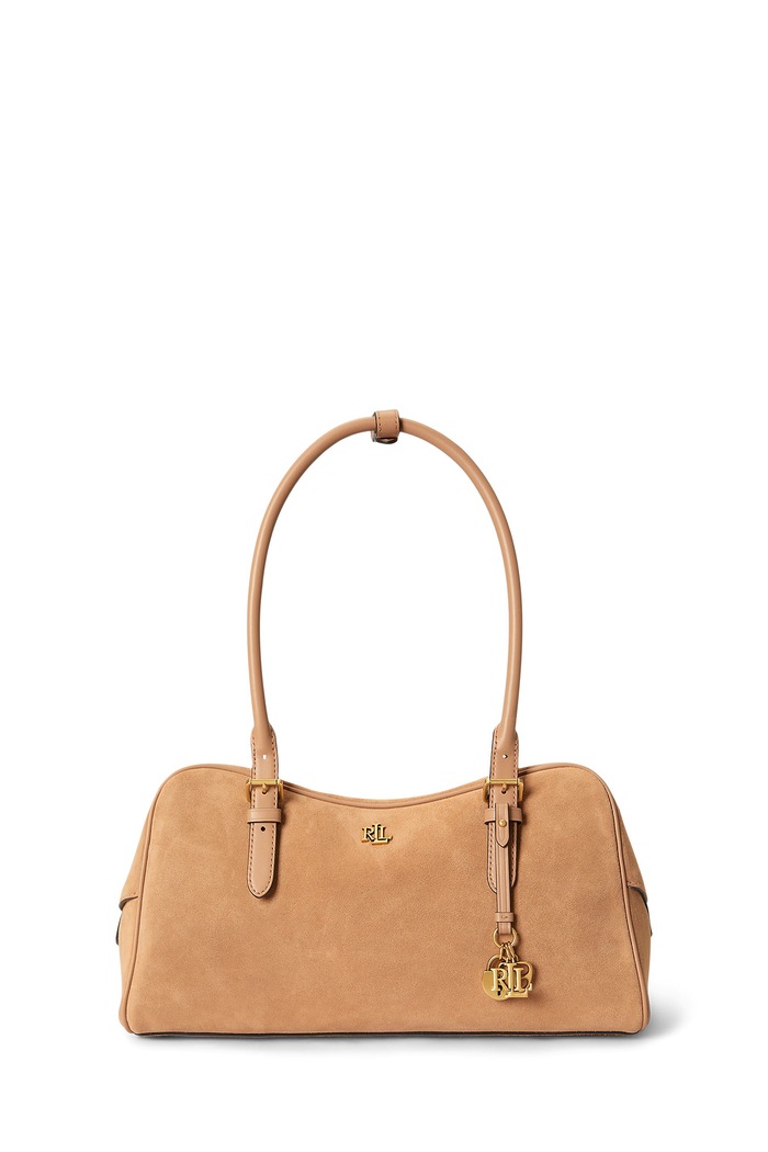 Lauren Ralph Lauren Torebka bagietka damska zamszowa różowy 431P15643