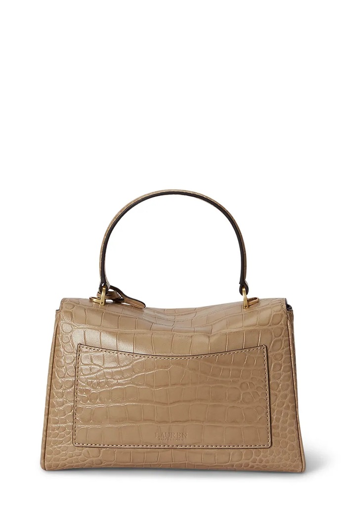 Lauren Ralph Lauren torebka crossbody damska skórzana 431P15617 beżowy AW26