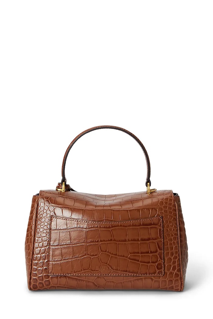 Lauren Ralph Lauren torebka crossbody damska skórzana 431P15617 brązowy AW26