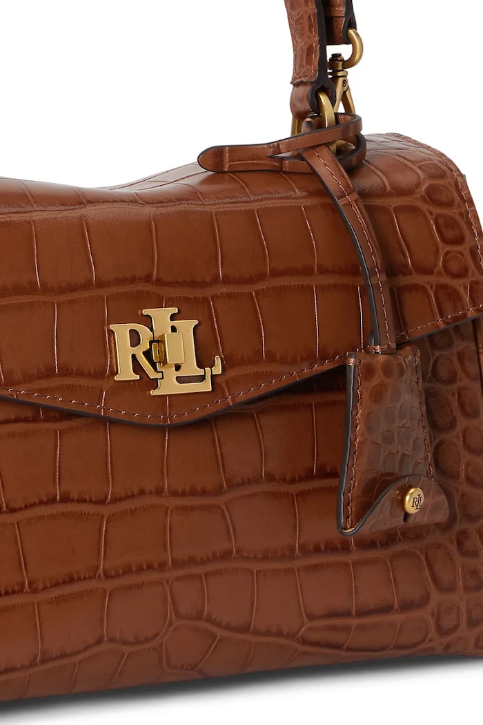 Lauren Ralph Lauren torebka crossbody damska skórzana 431P15617 brązowy