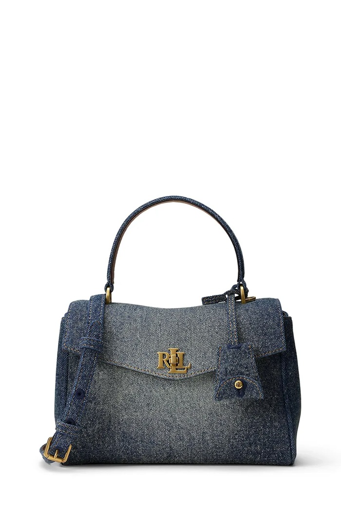 Lauren Ralph Lauren torebka crossbody damska jeansowa niebieski 431P15613