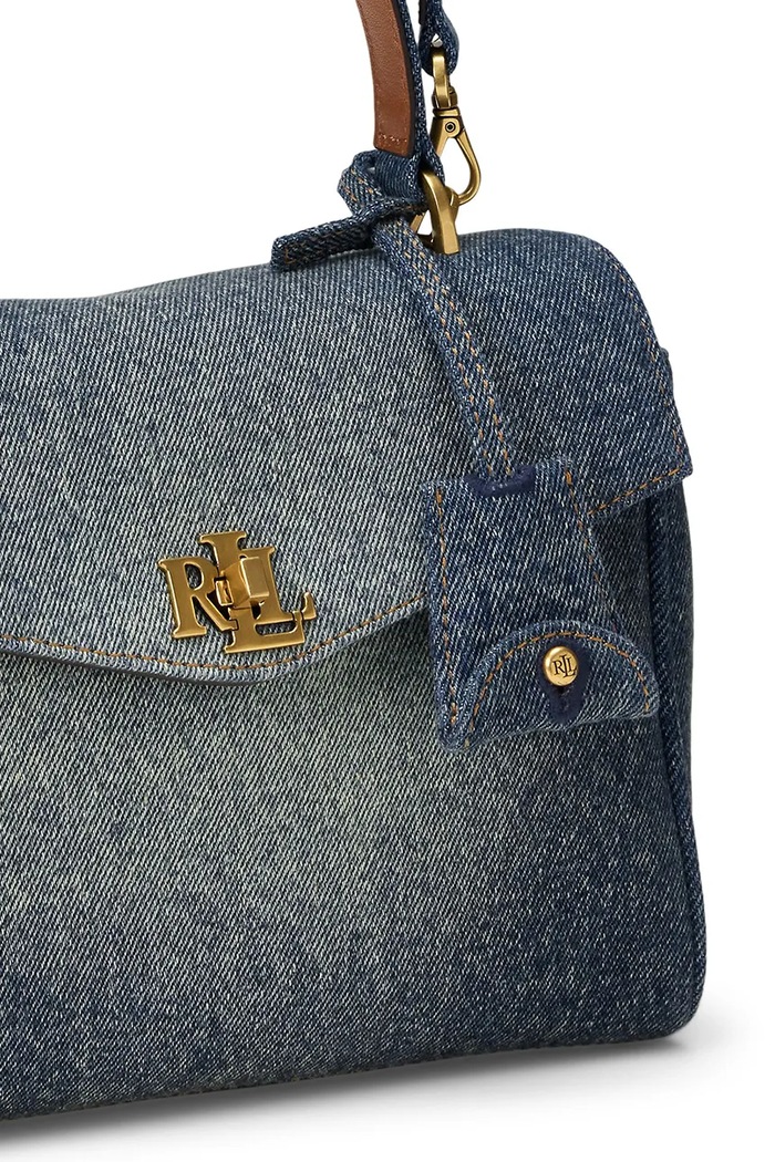 Lauren Ralph Lauren torebka crossbody damska jeansowa 431P15613 niebieski