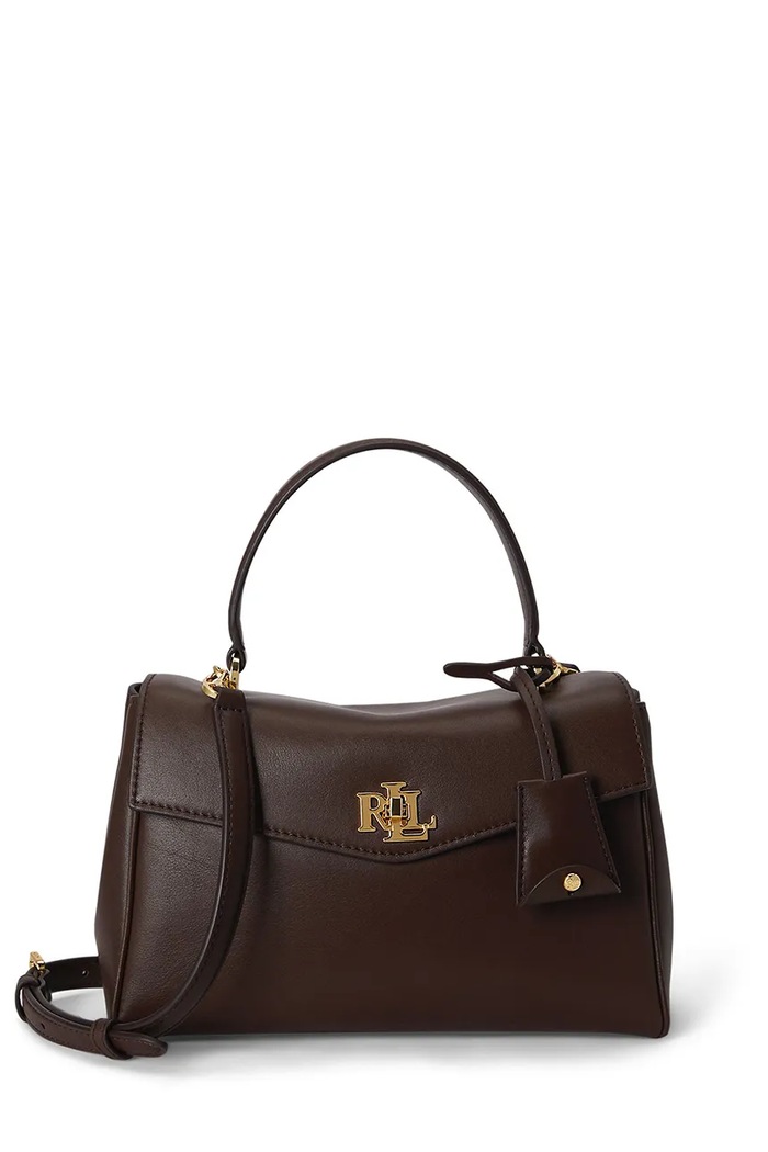 Lauren Ralph Lauren torebka crossbody damska skórzana brązowy 431P15611