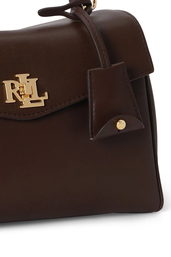 Lauren Ralph Lauren torebka crossbody damska skórzana 431P15611 brązowy