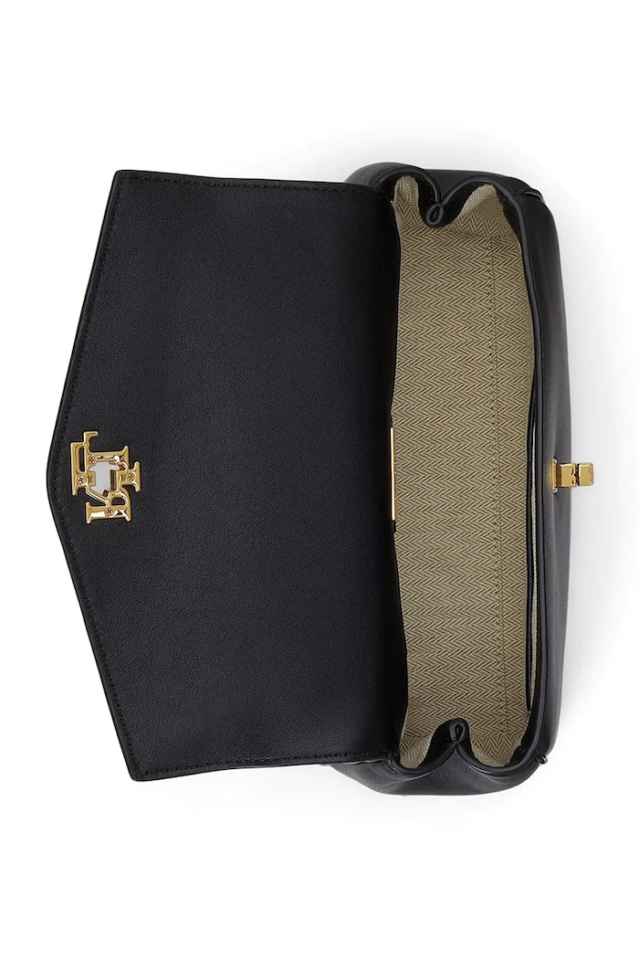 Lauren Ralph Lauren torebka crossbody damska skórzana czarny 431P15611