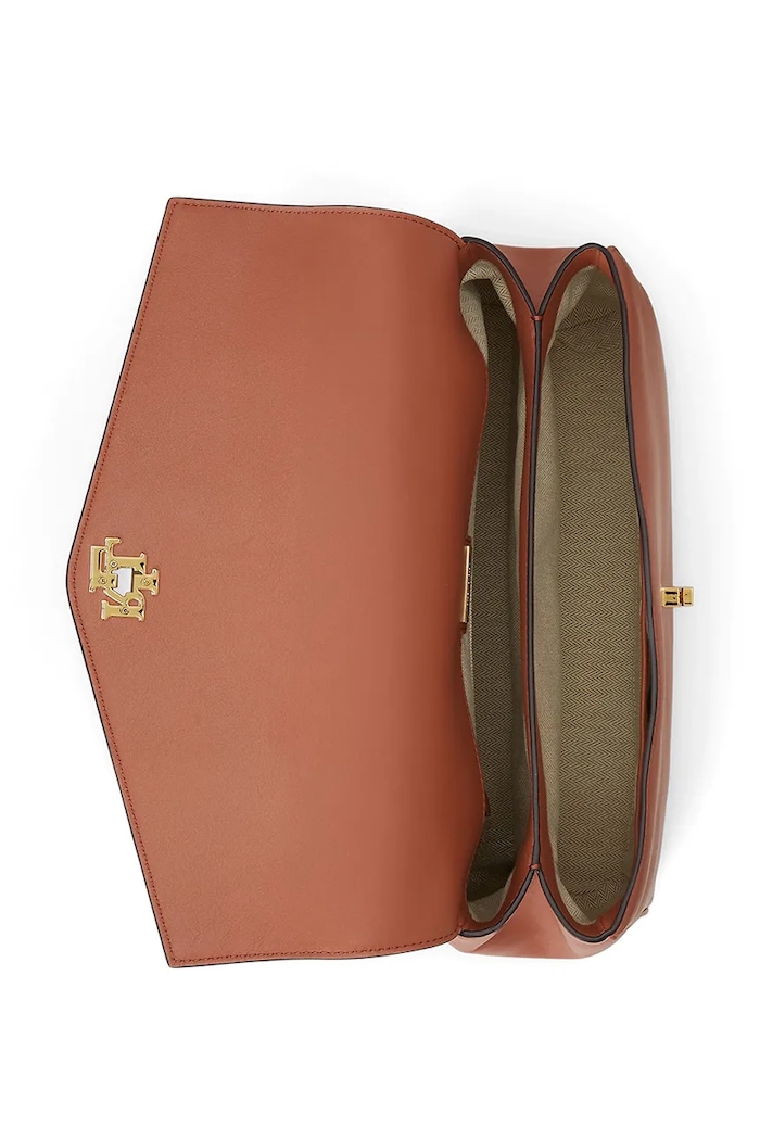 Lauren Ralph Lauren torebka damska skórzana brązowy 431P11738