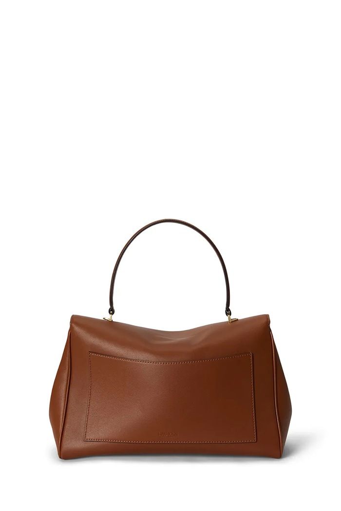 Lauren Ralph Lauren torebka damska skórzana 431P11738 brązowy AW26