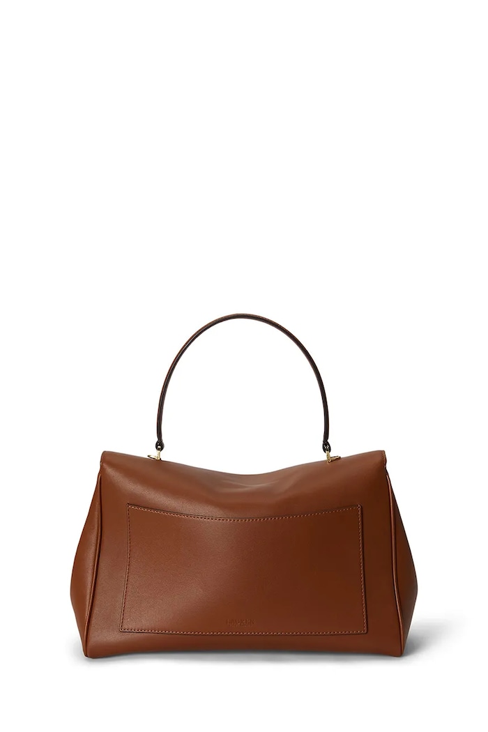 Lauren Ralph Lauren torebka damska skórzana 431P11738 brązowy AW26