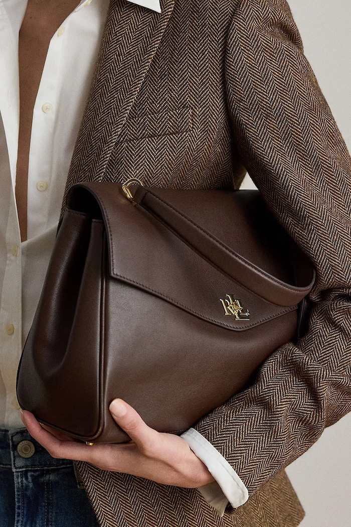 Lauren Ralph Lauren klasična torbica ženska usnjena 431P11738