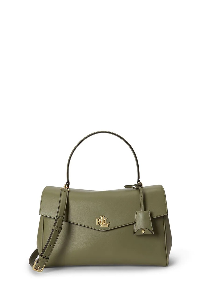Lauren Ralph Lauren torebka damska skórzana zielony 431P11738