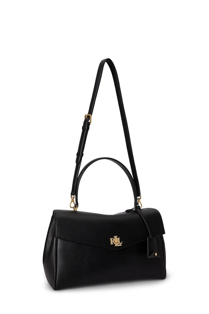 Akcesoria Lauren Ralph Lauren torebka damska skórzana 431P11738 czarny