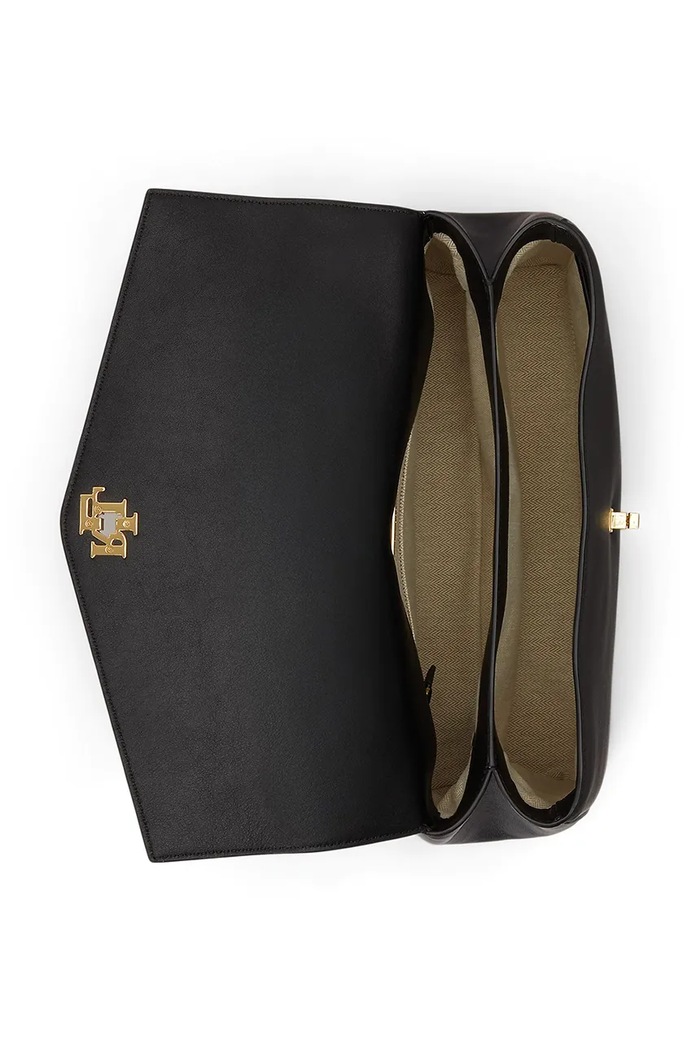 Lauren Ralph Lauren torebka damska skórzana czarny 431P11738