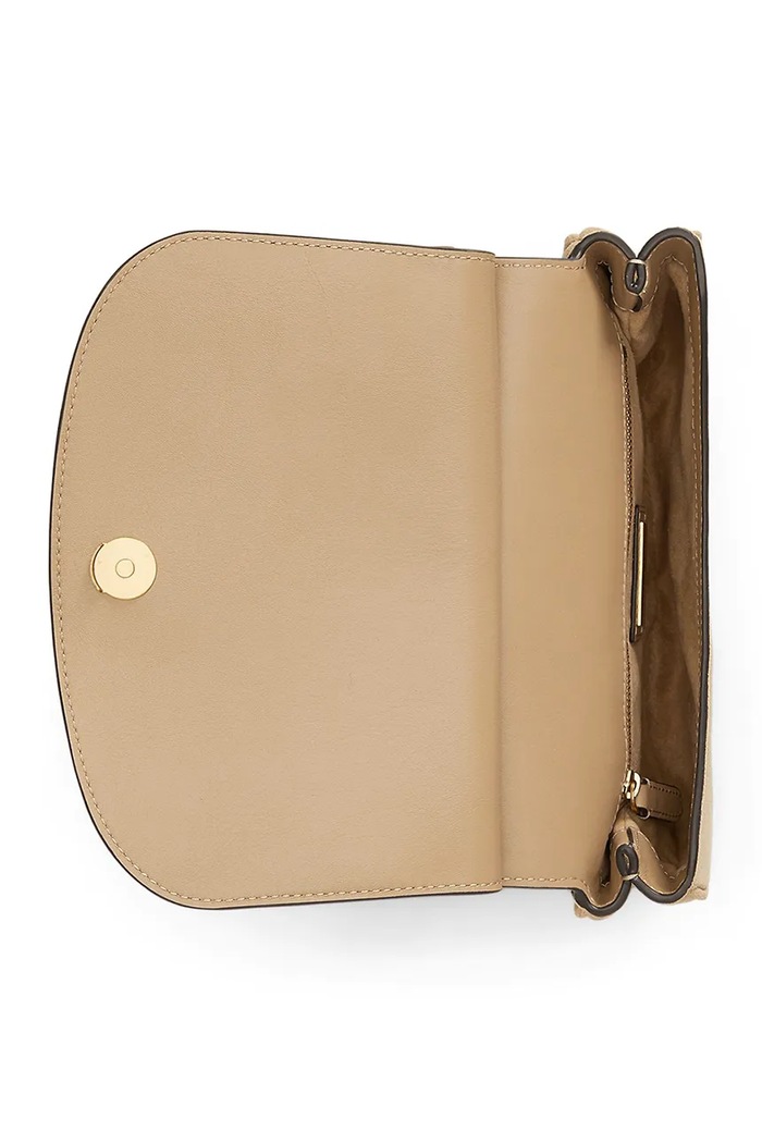 Lauren Ralph Lauren torebka crossbody damska zamszowa 431P15642 beżowy
