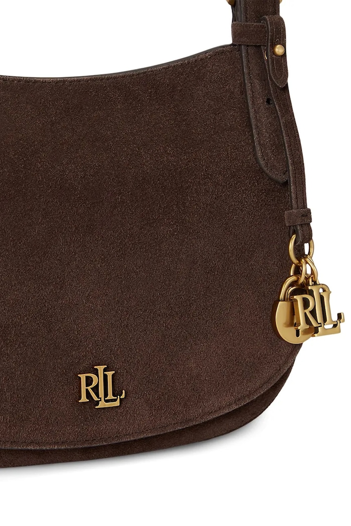 Lauren Ralph Lauren torebka crossbody damska zamszowa 431P15642 brązowy