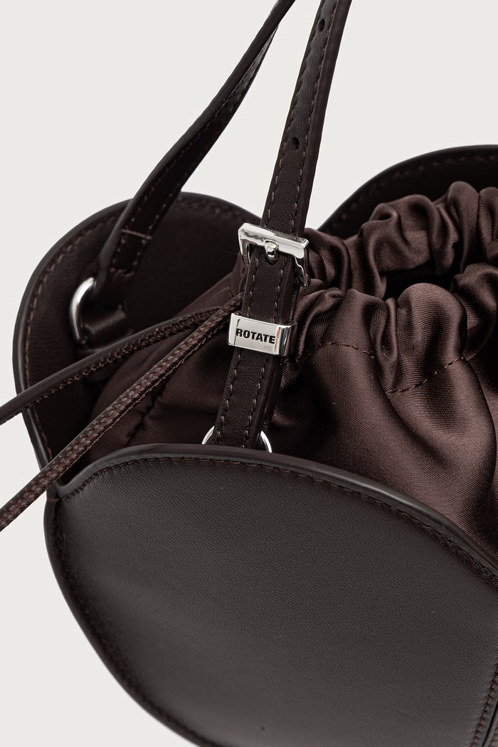Rotate torebka crossbody damska skórzana brązowy 1170101667