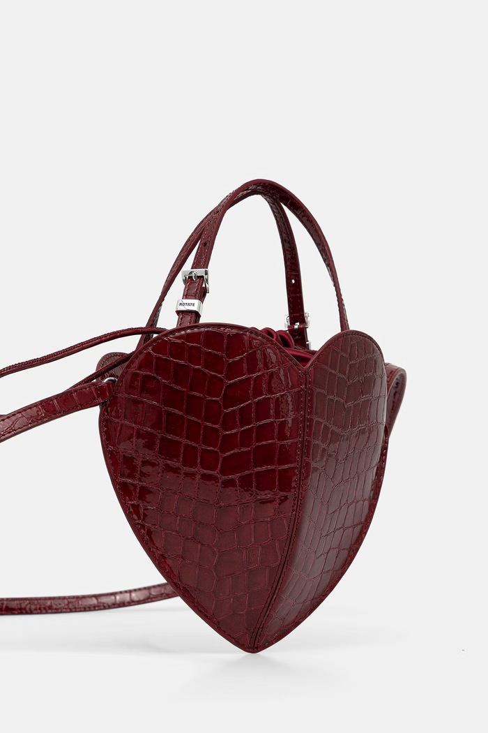 Rotate crossbody kabelka dámska kožená 1164272691 burgundské AW26