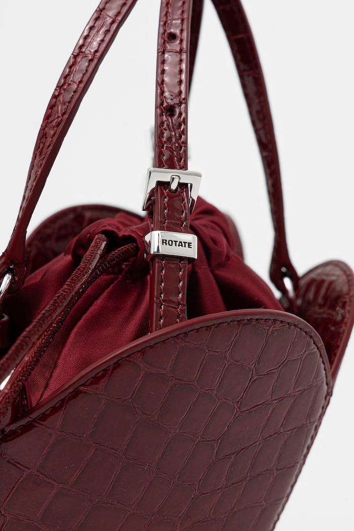 Rotate crossbody kabelka dámska kožená burgundské 1164272691