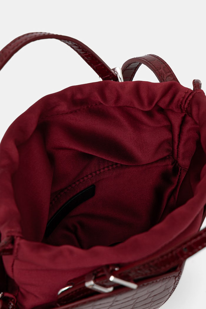 Rotate crossbody kabelka dámska kožená 1164272691 burgundské