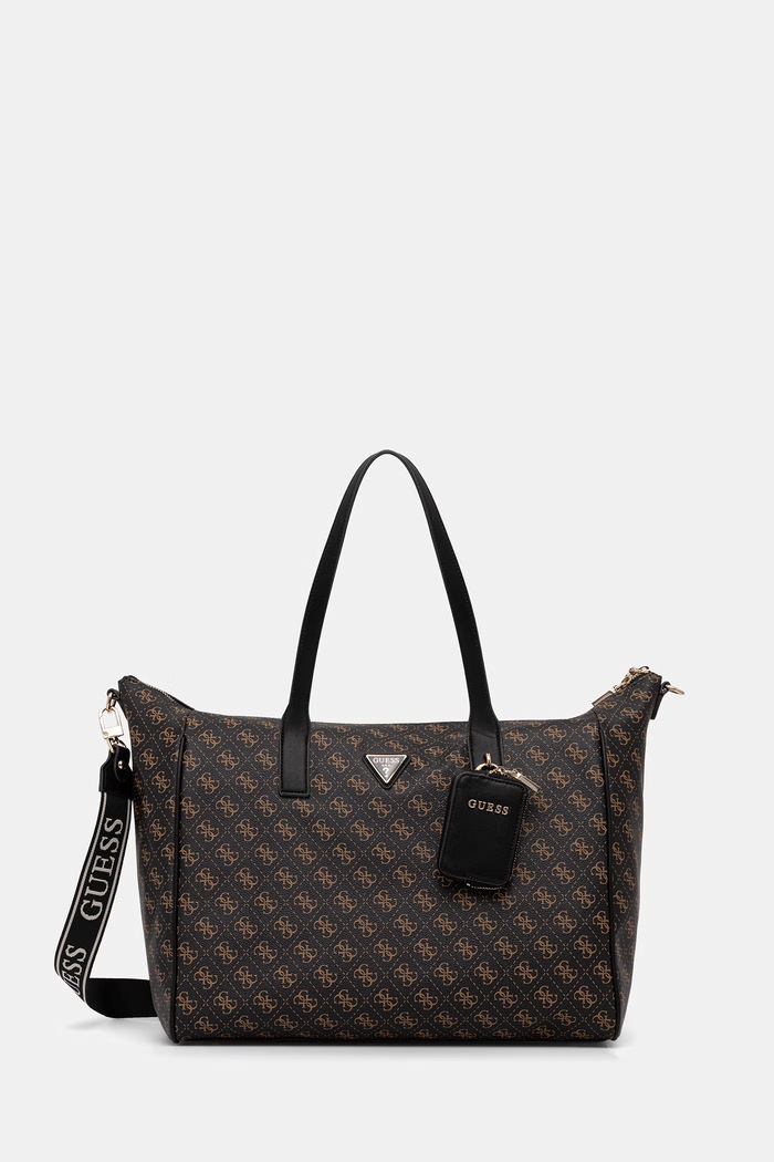 Guess shopper torba za žene od imitacije kože LATONA smeđa TWHQ92.11017