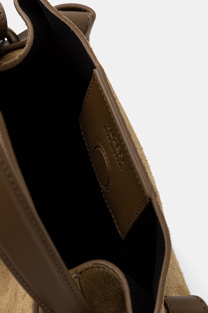 Yuzefi torebka crossbody damska zamszowa GYOZA MINI YUZPF26.HB.MGZ.S031 zielony