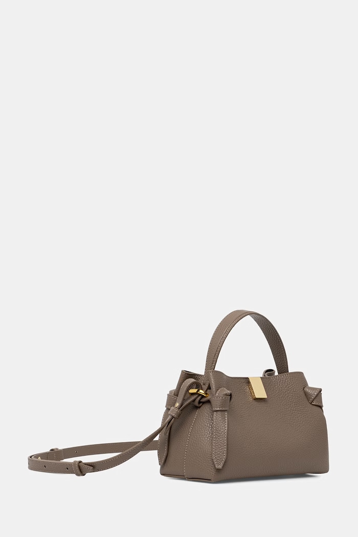Yuzefi torebka crossbody damska skórzana GYOZA MINI YUZSS25.HB.MGZ.L052 brązowy AW26