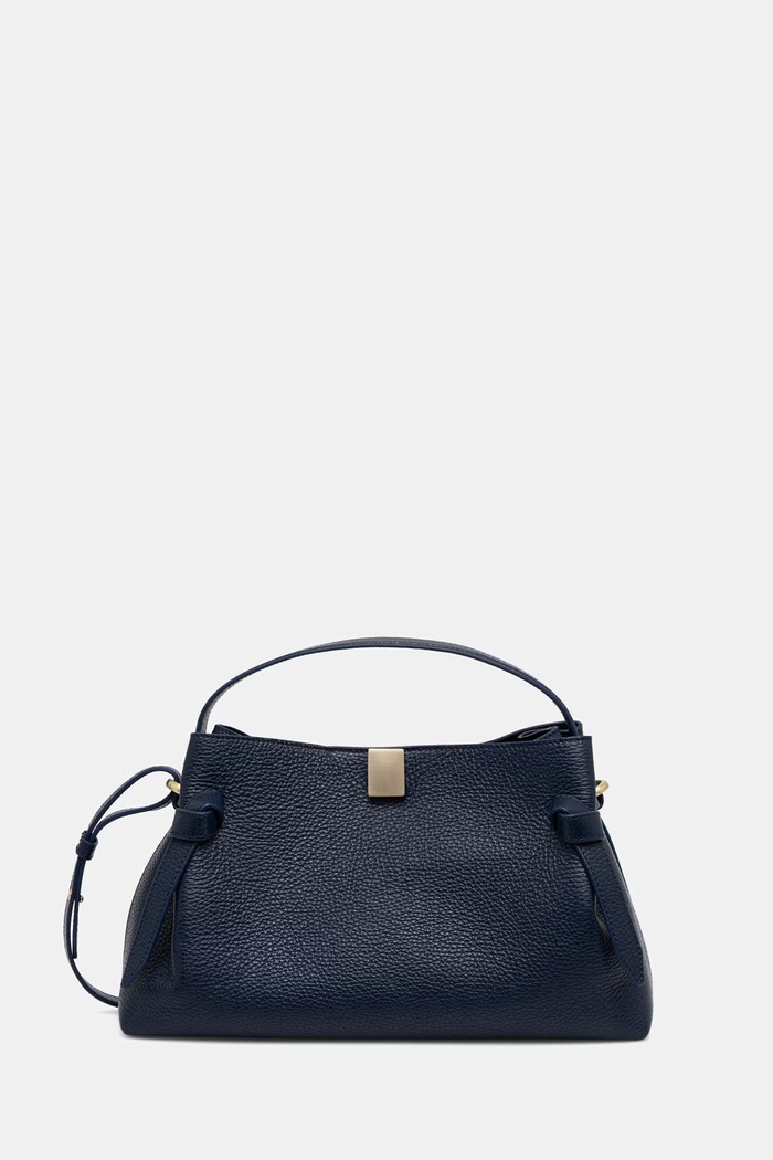 Yuzefi torebka crossbody damska skórzana GYOZA granatowy YUZSS26.HB.GZ.L063