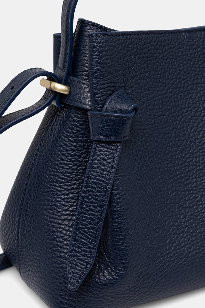 Yuzefi torebka crossbody damska skórzana GYOZA granatowy YUZSS26.HB.GZ.L063