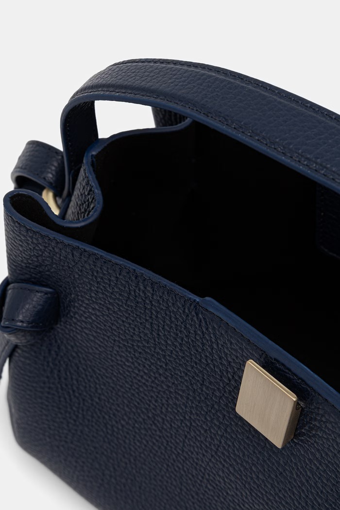 Yuzefi torebka crossbody damska skórzana GYOZA YUZSS26.HB.GZ.L063 granatowy