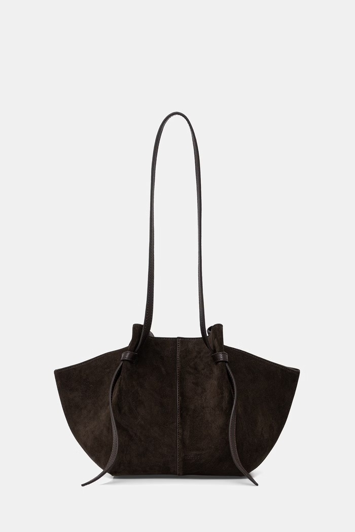 Yuzefi kabelka typu shopper dámska semišová MOCHI hnedá YUZSS26.HB.MO.S029