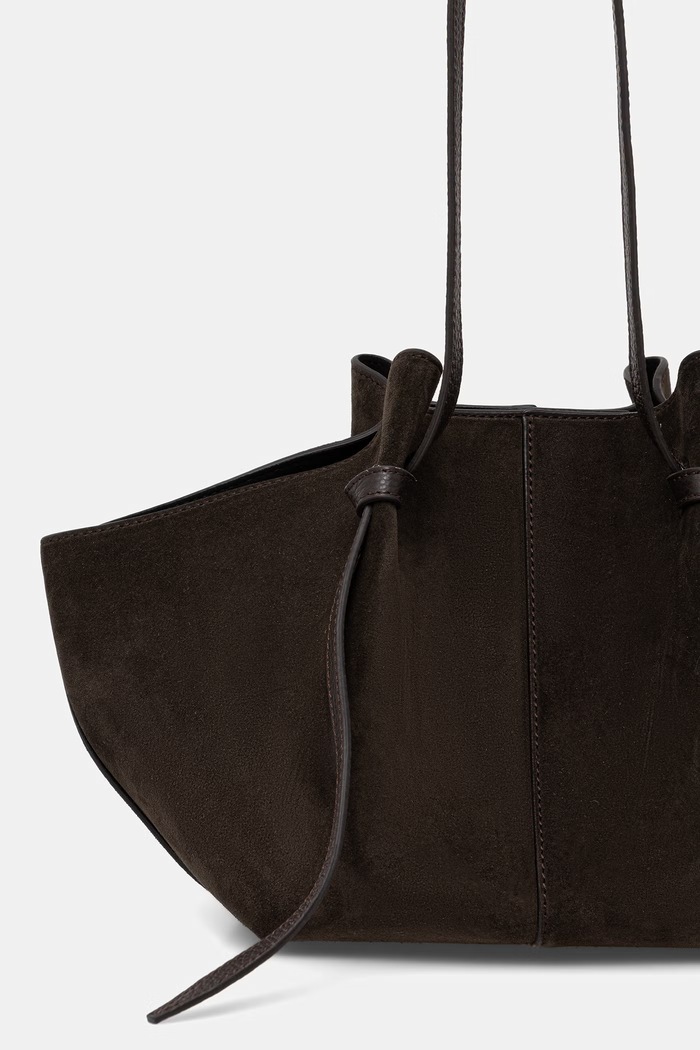 Doplnky Yuzefi kabelka typu shopper dámska semišová MOCHI YUZSS26.HB.MO.S029 hnedá